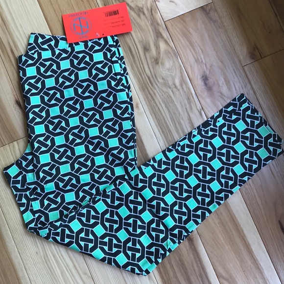 Tracy Negoshian Pants - Geo block cropped pants by Tracy Negoshian Tracy Negoshian Pants - Geo block cropped pants by Tracy Negoshian